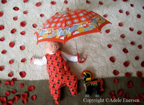 Bebé y lluvia