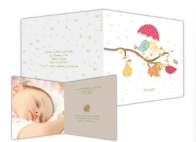 Invitación de bautizo personalizada