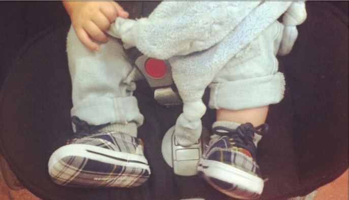 los zapatos del bebé